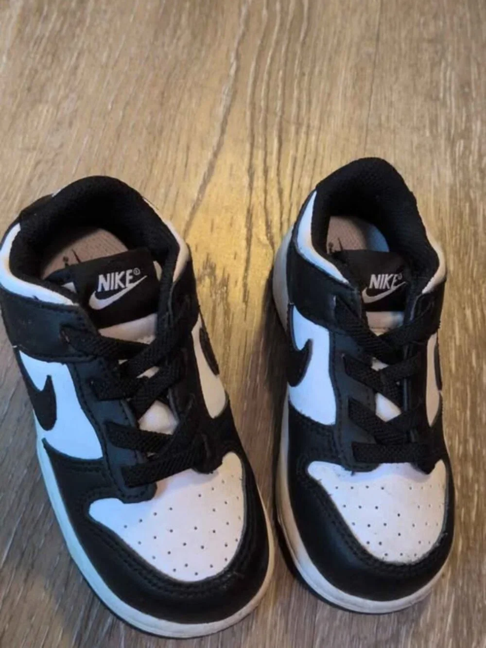 Nike Dunk Low Toddler Shoes Black White US 7.5c